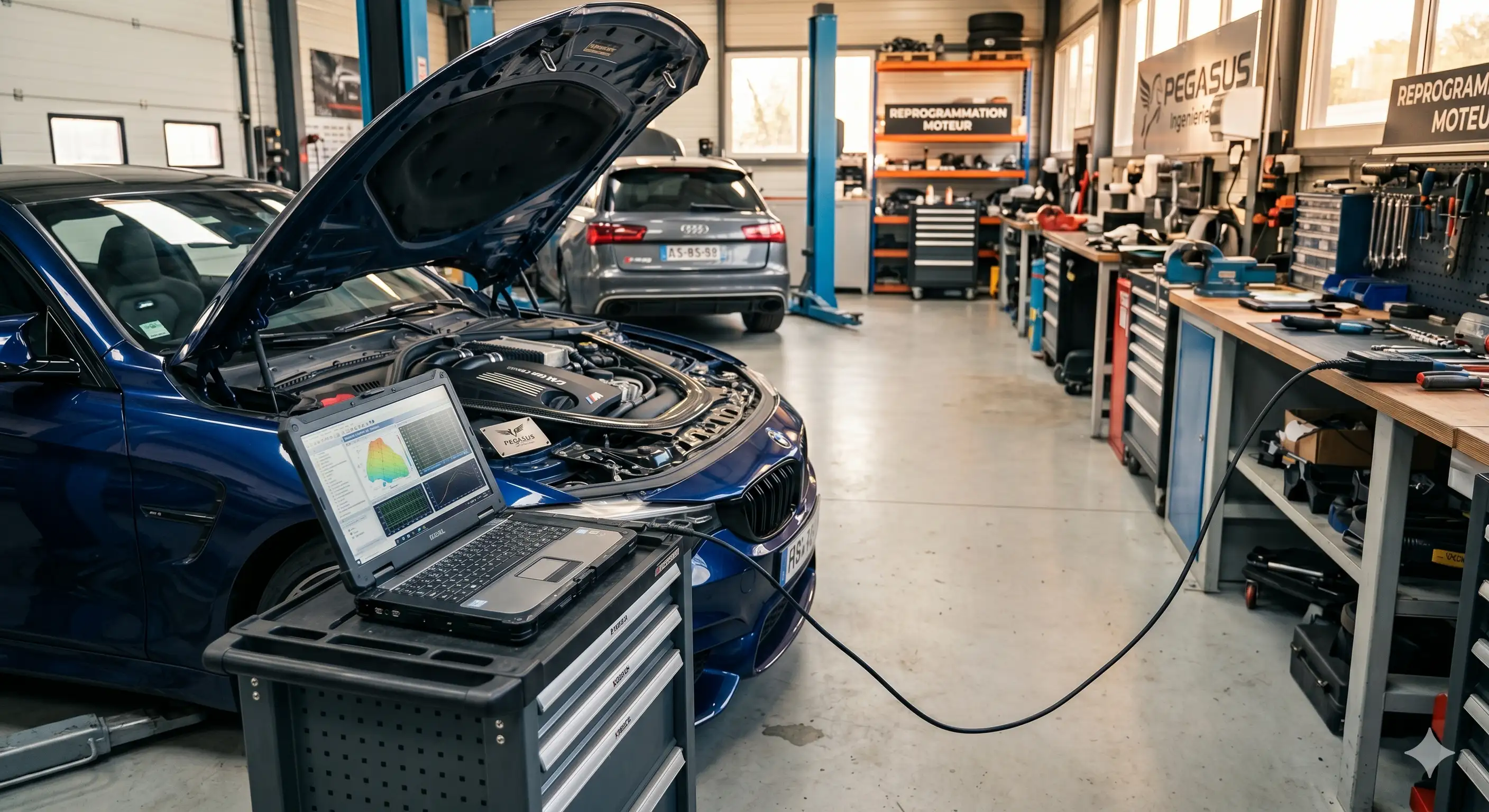 Reprogrammation moteur sur-mesure — Pegasus Ingénierie Angers